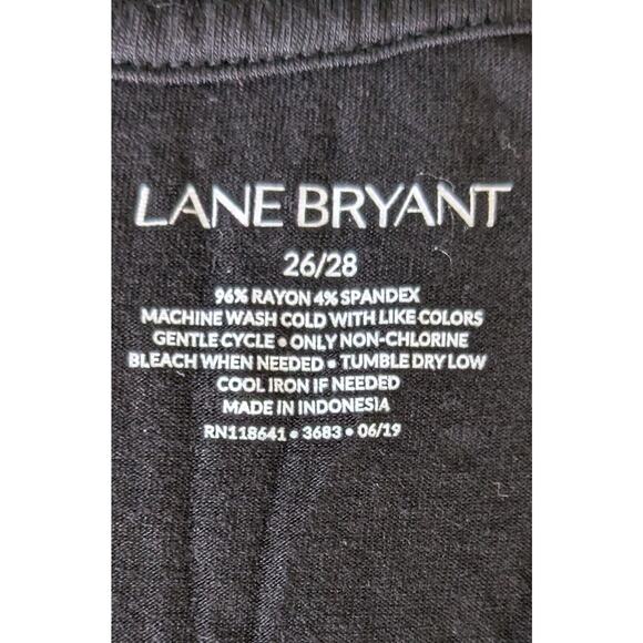 NEW Lane Bryant Swing Tank Top Plus Size 26/28 Polka Dots Black - Picture 3 of 6